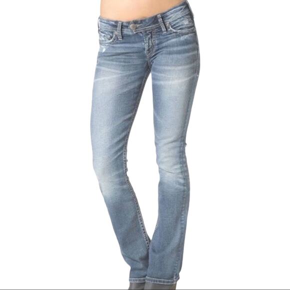 Silver Jeans Tuesday Boot Cut Medium Wash 7" Low Rise Size Women's 31W - 31L - Picture 15 of 15